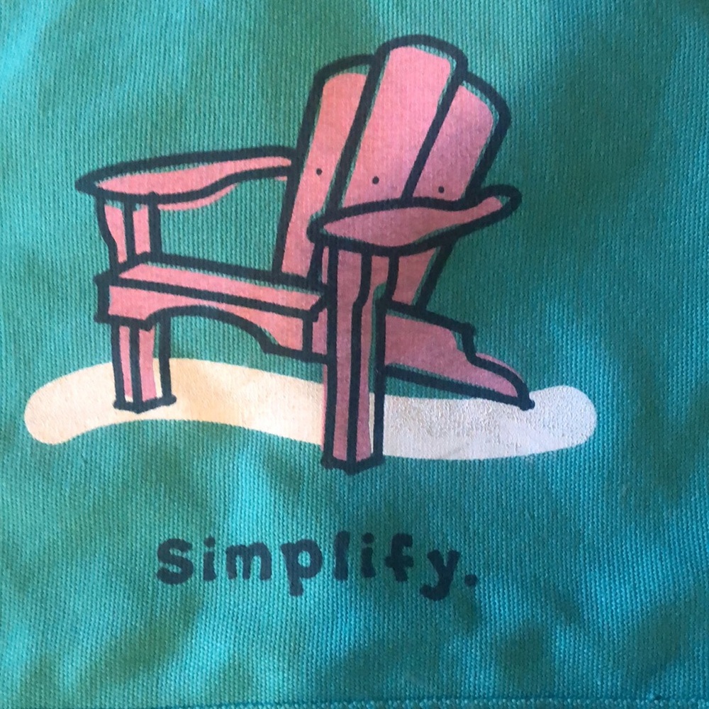 Simplify beach tote Adirondack chair on beach ποΈ 16β h 14β W 4β thick - Picture 2 of 8
